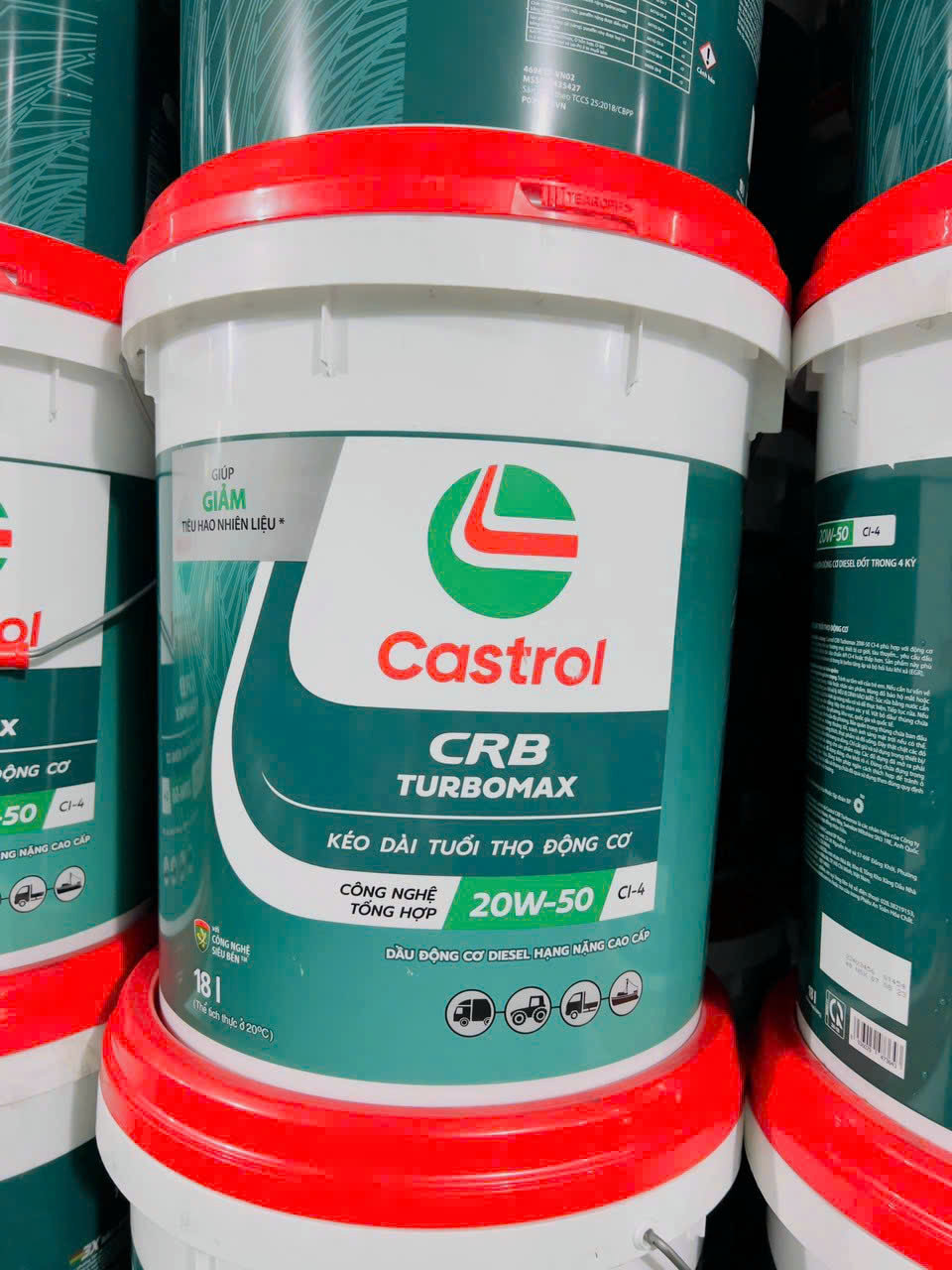 Giá nhớt Castrol 20W50 18L và 209L chính hãng tại Việt Nam