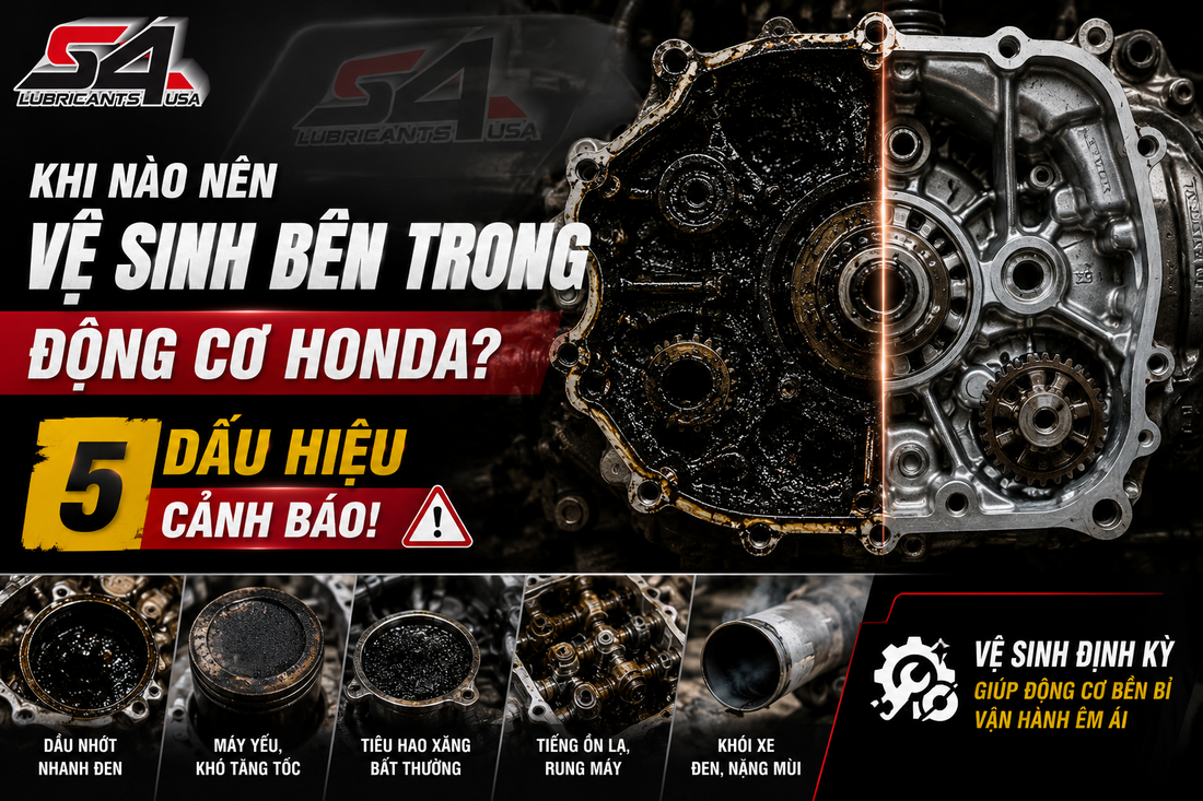 Khi Nào Nên Vệ Sinh Bên Trong Động Cơ Honda? 5 Dấu Hiệu Cảnh Báo!