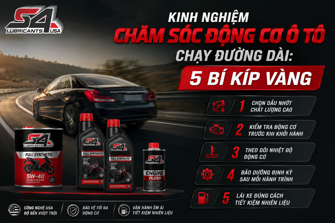 Kinh Nghiệm Chăm Sóc Động Cơ Ô Tô Chạy Đường Dài: 5 Bí Kíp Vàng