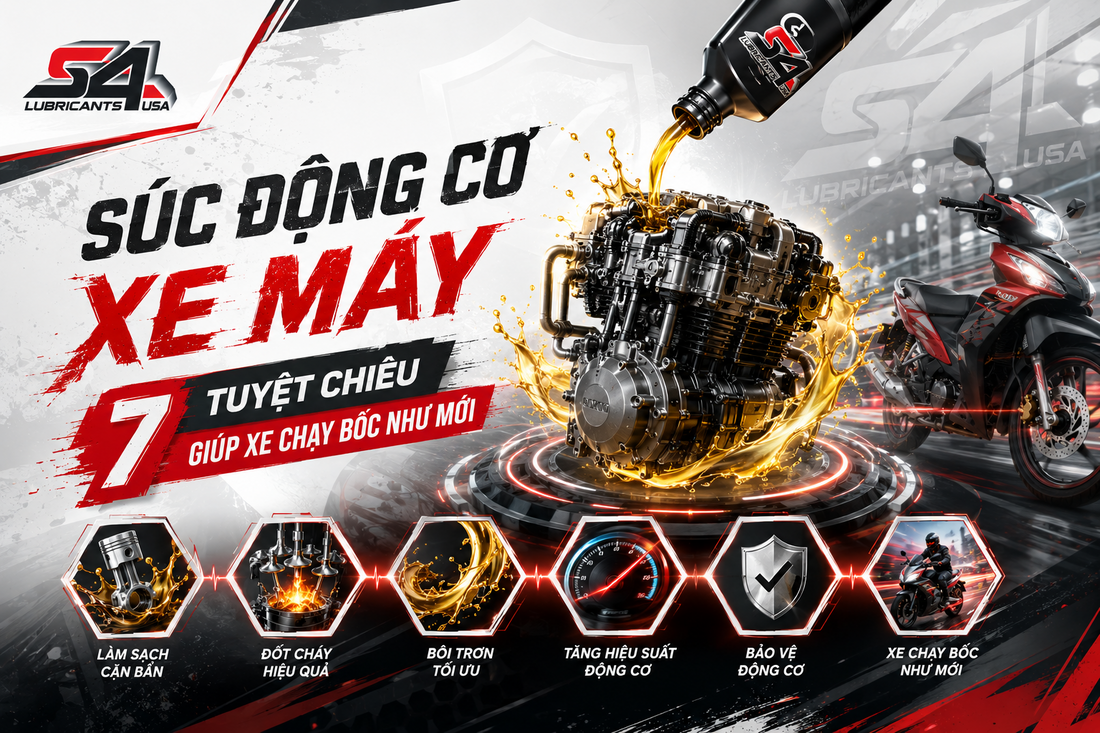 Súc Động Cơ Xe Máy: 7 Tuyệt Chiêu Giúp Xe Chạy Bốc Như Mới